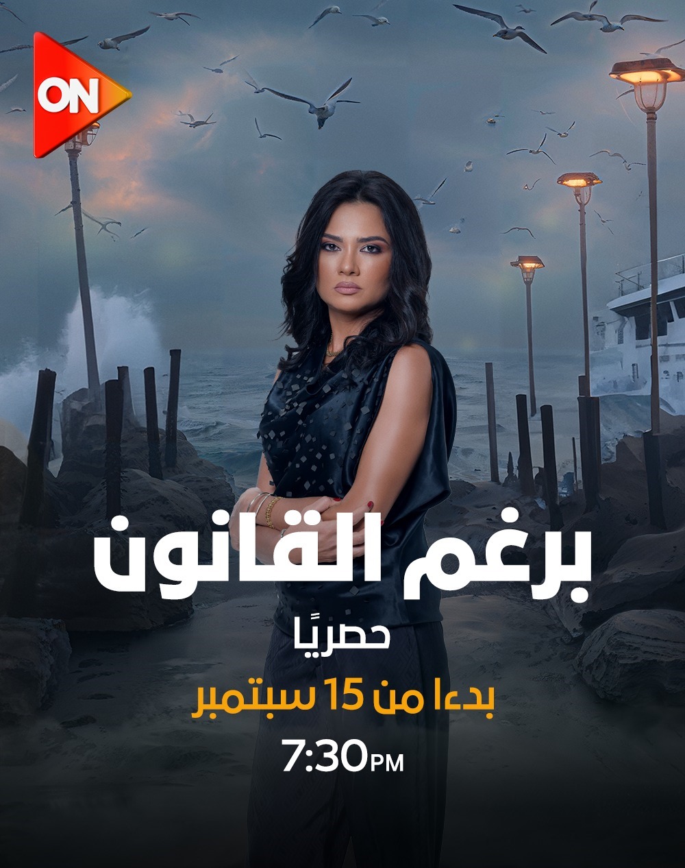 بالصور..النجمة إيمان العاصي تقدم تجربة درامية فريدة من نوعها في مسلسل "برغم القانون"