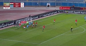 تريزيجيه يسجل هدف التعادل لصالح منتخب مصر أمام بوتسوانا