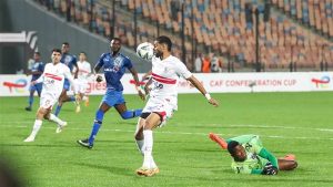 الزمالك ينجح في تحقيق الفوز على بلاك بولز بثلاثة أهداف مقابل هدف