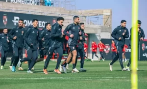 النادي الأهلي يختتم استعداداته لمباراة شباب بلوزداد بدوري أبطال إفريقيا