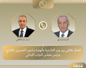 عبد العاطي يؤكد على ضرورة التوصل لتوافق لبناني بملكية وطنية خالصة ودون إملاءات خارجية