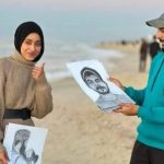 الفنانة دينا زعرب ترسم شهداء فلسطين الذين اغتالهم الاحتلال في معركة السماء - 1 - سيناء الإخبارية