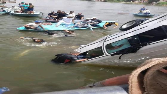 ارتفاع عدد ضحايا غرق ميكروباص معدية أبو غالب إلى 13 وفاة