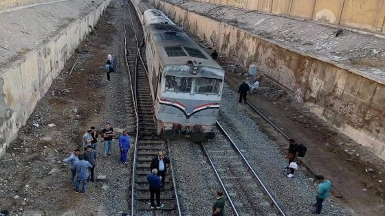 أرشيفية خروج قطار عن القضبان