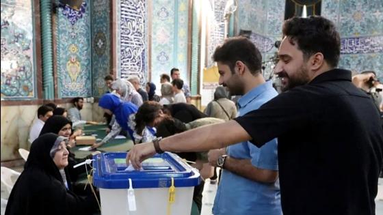 التصويت بالانتخابات الرئاسية في إيران