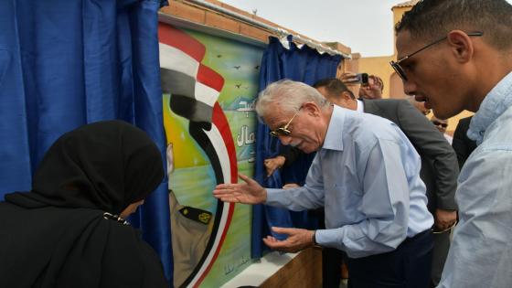 تكريم أسرة الشهيد الرائد "محمد جمال" وافتتاح جداريته بمدينة رأس سدر