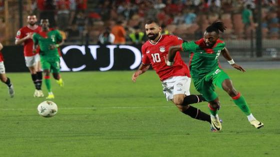 صلاح يحرز الهدف الثالث لمنتخب مصر في الدقيقة 56 في شباك بوتسوانا