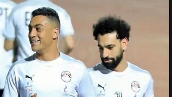 نجما المنتخب المصري مصطفى محمد و محمد صلاح